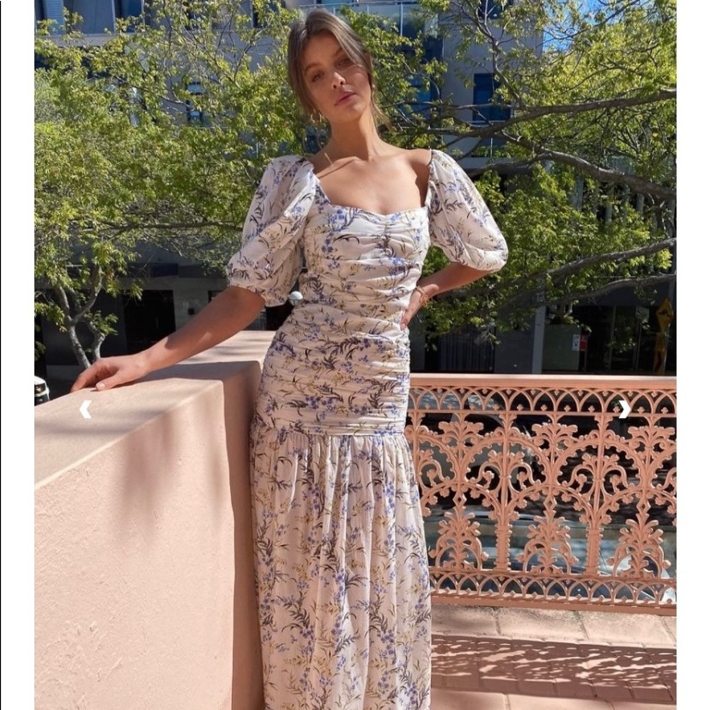BEC & BRIDGE LAVENDER BAY MIDI DRESS IN PRINT